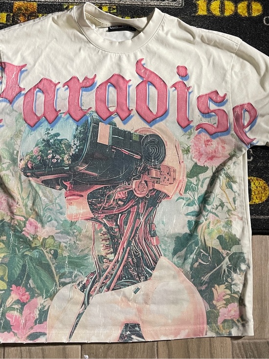 Concepts Other - Paradise Graphic Short Sleeve Tee - Pink & Cream